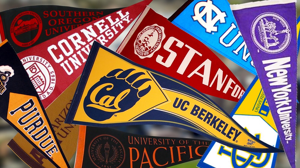 Pennants from other colleges